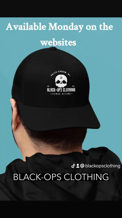 Néw Black-ops Clothing Skull Flexi Fit Cap