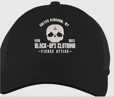 Néw Black-ops Clothing Skull Flexi Fit Cap