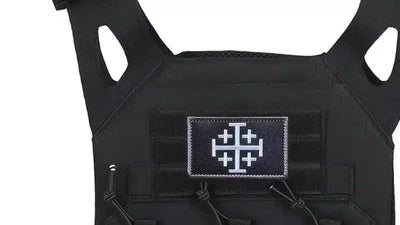 Jerusalem cross patches, God's warrior