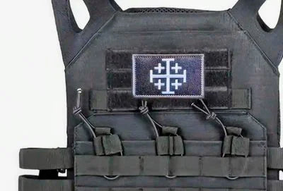 Jerusalem cross patches, God's warrior