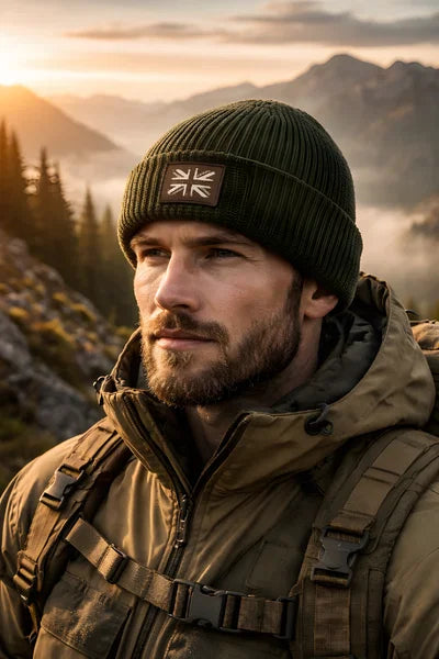 union jack beanie