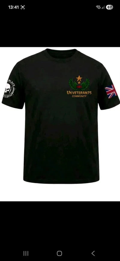 Uk Veteran Support 75 T-Shirts