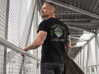 Camo or Plane White Tactical Recon Coffee Night Vision Skull
