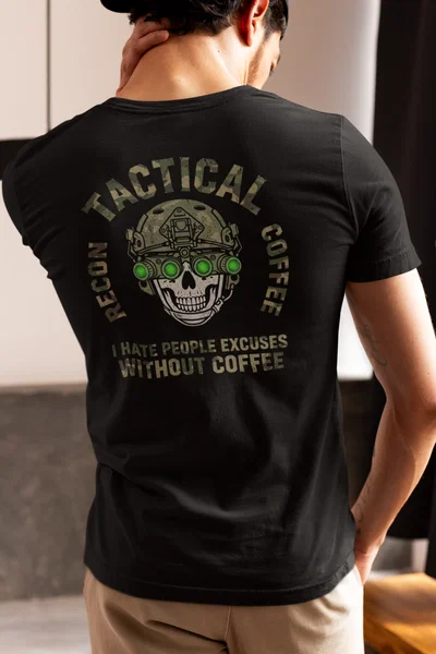 Camo or Plane White Tactical Recon Coffee Night Vision Skull