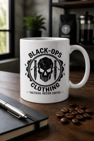 Black-ops clothing , tactical recon mug