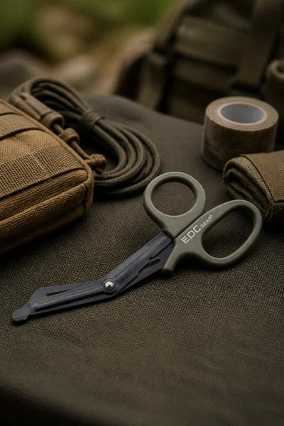 EDC military first aid scissors, (olive green)