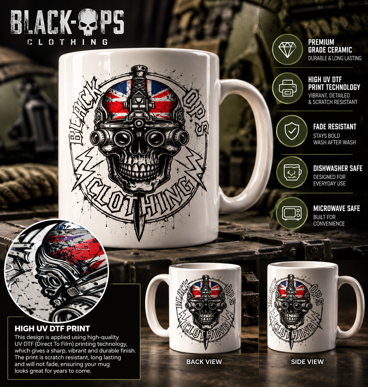 Black-ops mug  White