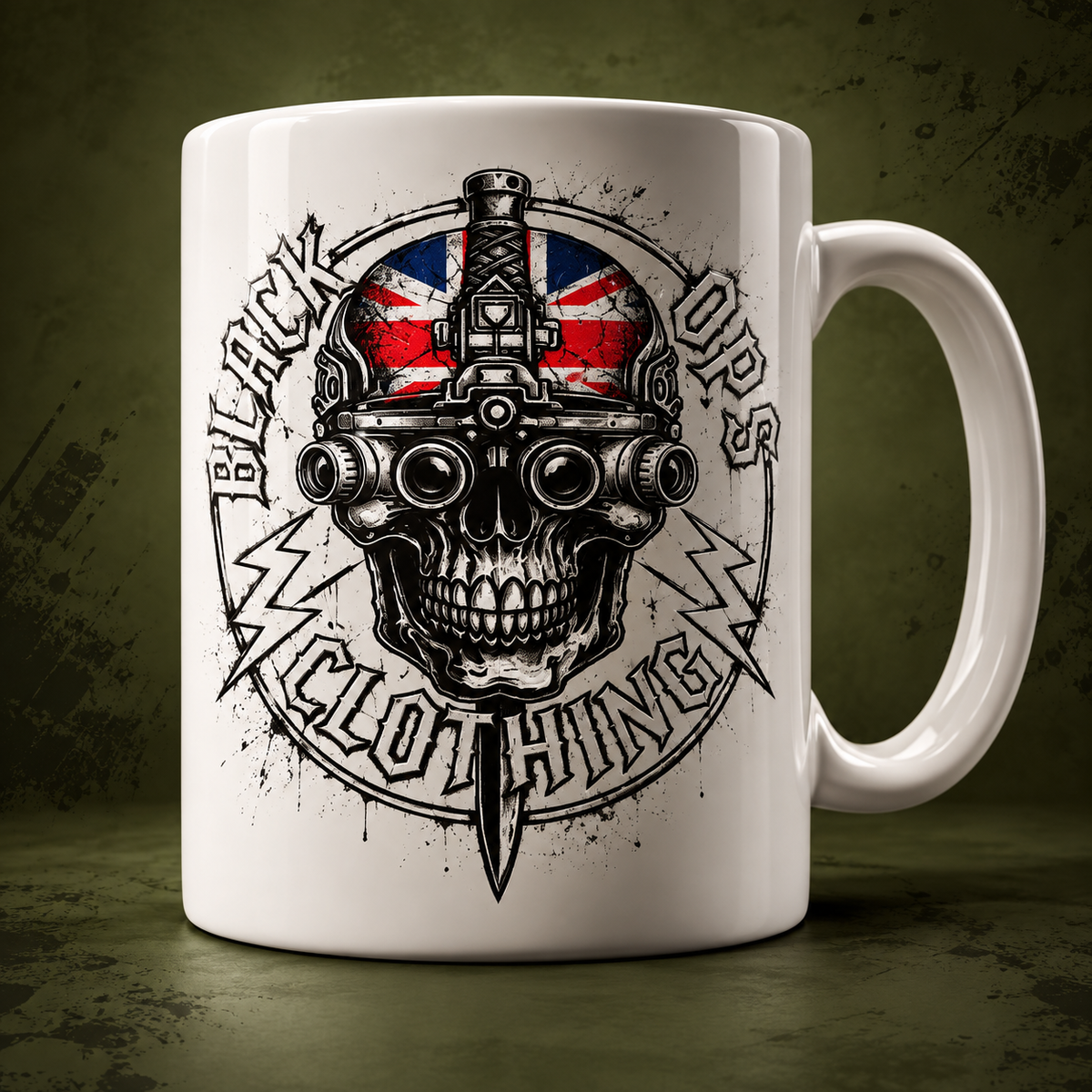 Black-ops mug  White