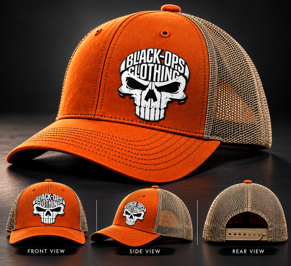 The black-ops punisher cap