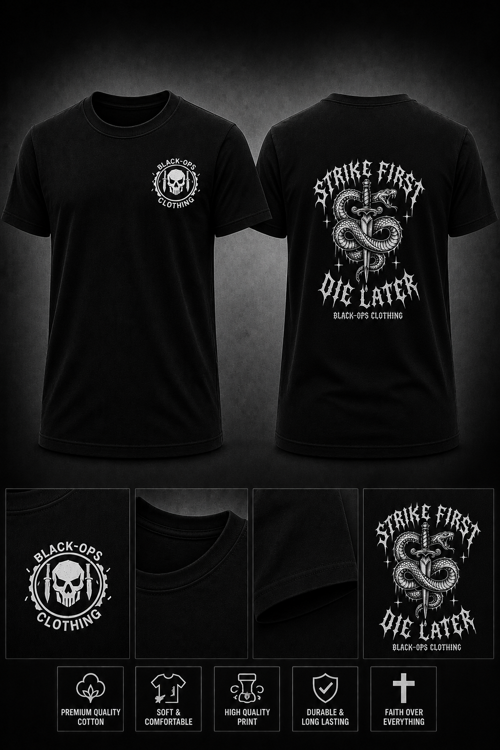 Strike First, Die Later T-Shirt