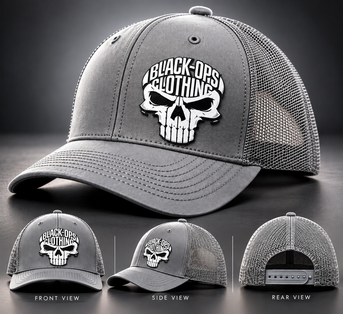 The black-ops punisher cap
