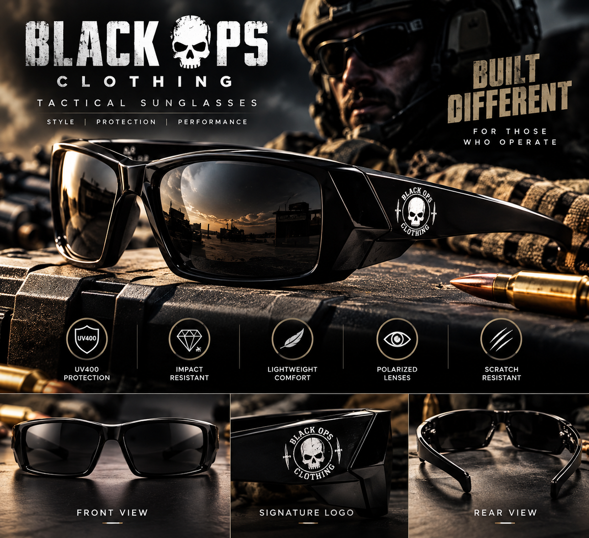 BLACK-OPS Tactical Sunglasses